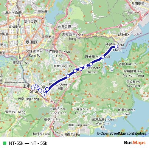 NT-55k bus Line Map