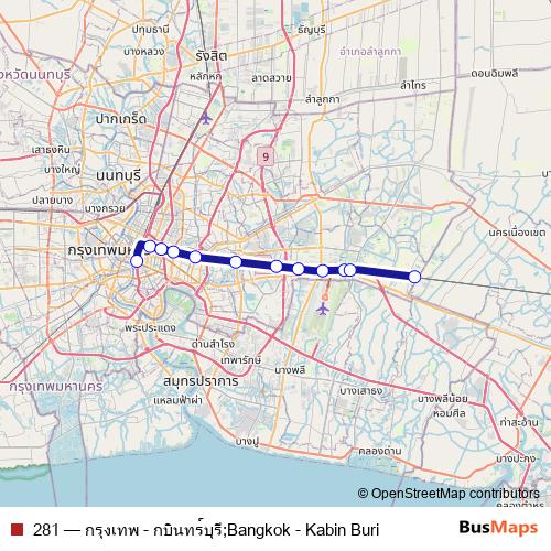 281 rail Line Map