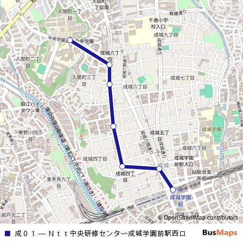 成０１ bus Line Map