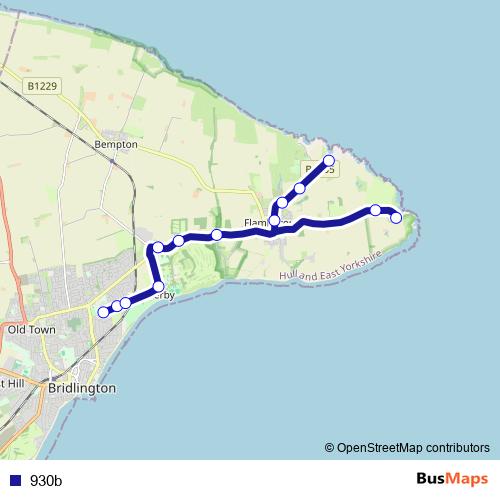 930b bus Line Map