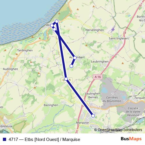 4717 bus Line Map