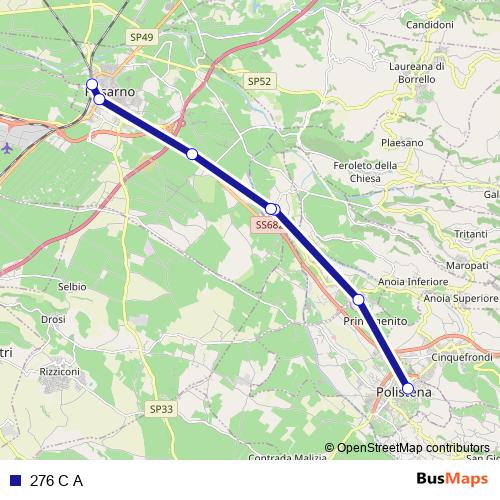 276 C A bus Line Map