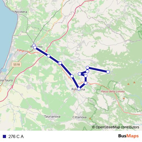 276 C A bus Line Map