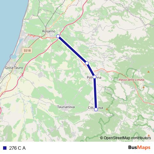 276 C A bus Line Map