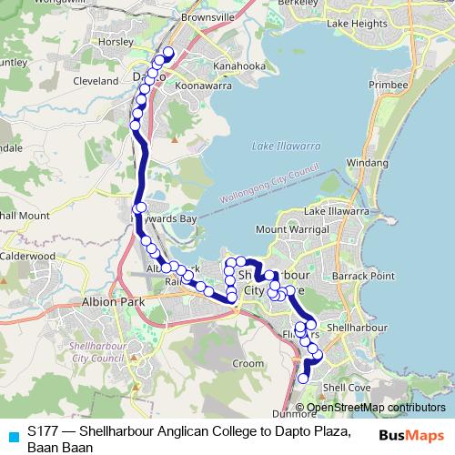 S177 bus Line Map