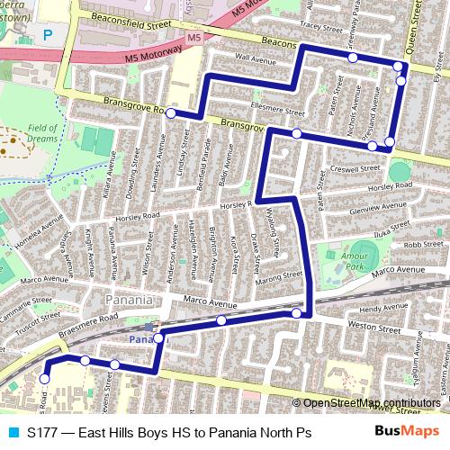 S177 bus Line Map
