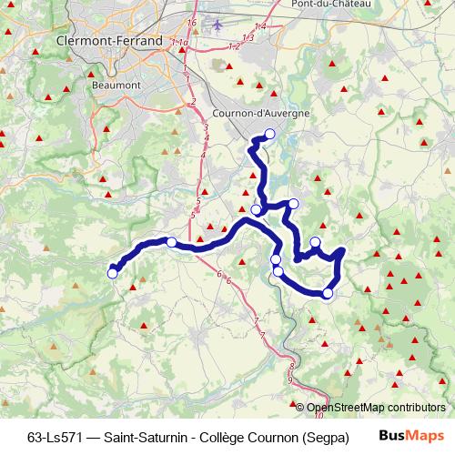 63-Ls571 bus Line Map