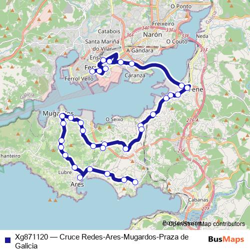 Xg871120 bus Line Map