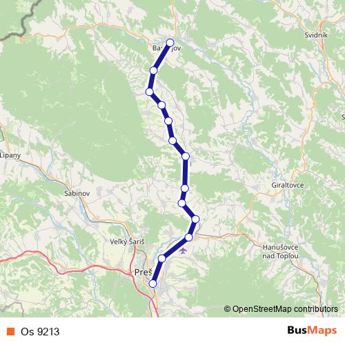 Os 9213 rail Line Map