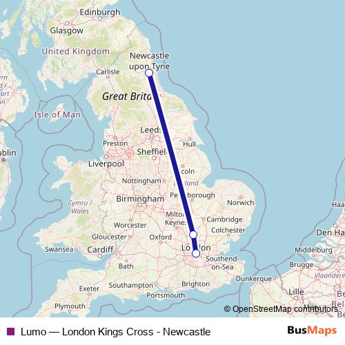 Lumo rail Line Map