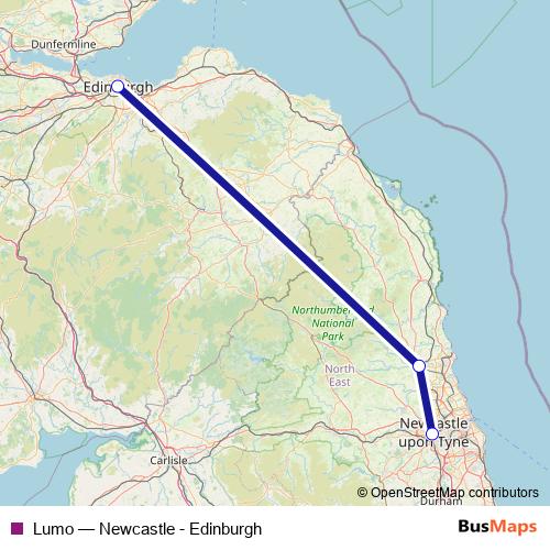 Lumo rail Line Map