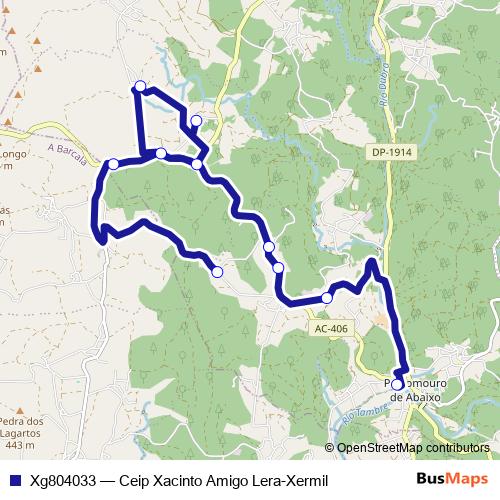 Xg804033 bus Line Map