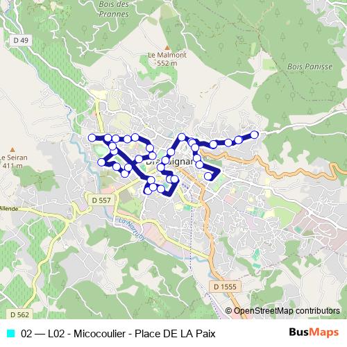 02 bus Line Map