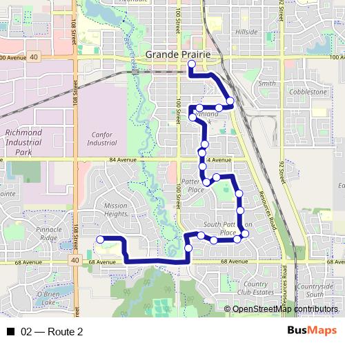 02 bus Line Map