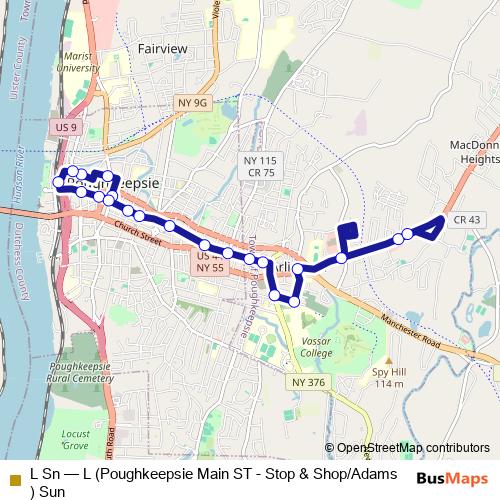 L Sn bus Line Map