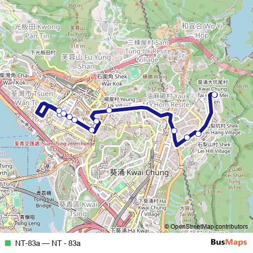 NT-83a bus Line Map