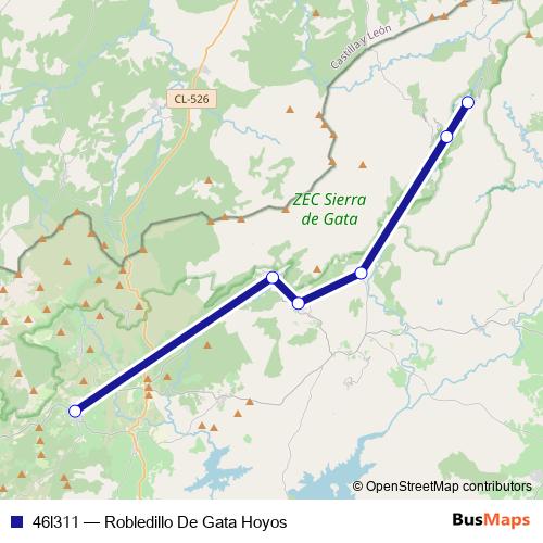 46l311 bus Line Map