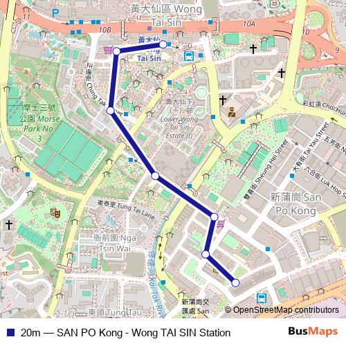 20m bus Line Map