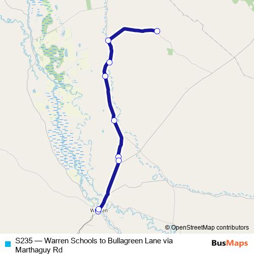 S235 bus Line Map