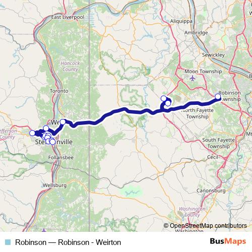 Robinson bus Line Map