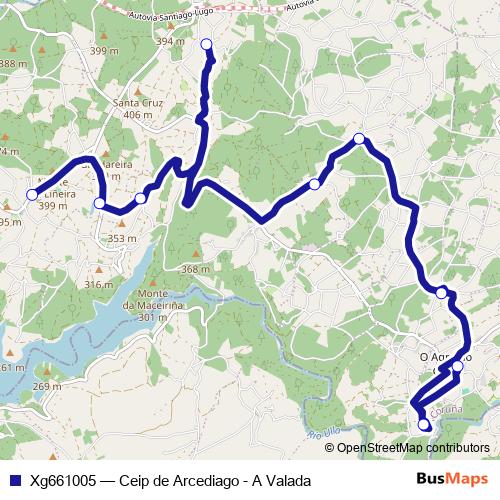 Xg661005 bus Line Map
