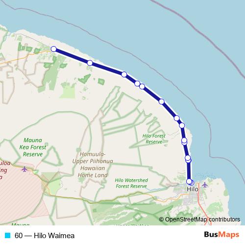 60 bus Line Map