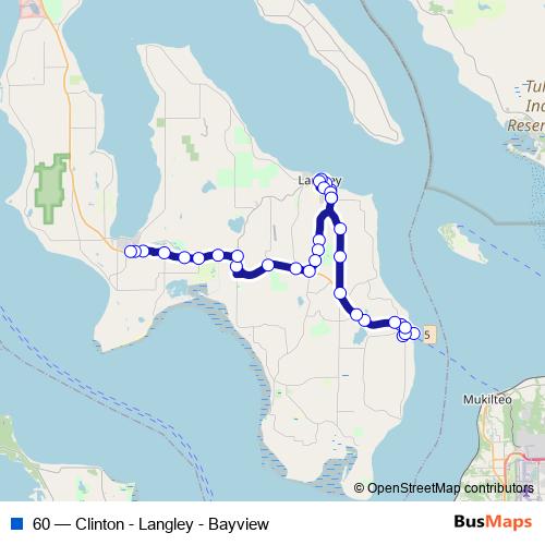 60 bus Line Map