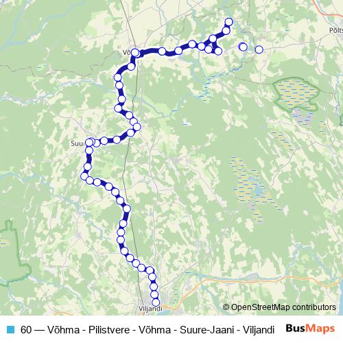 60 bus Line Map