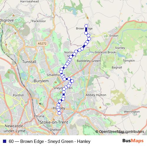 60 bus Line Map