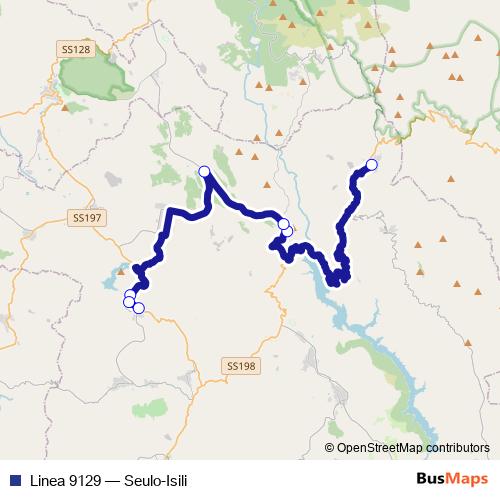 Linea 9129 bus Line Map