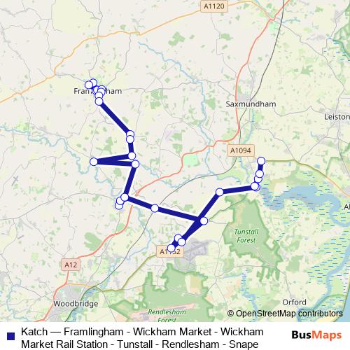 Katch bus Line Map