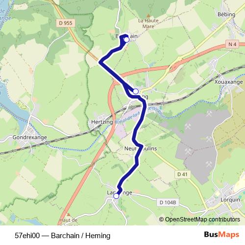 57ehi00 bus Line Map