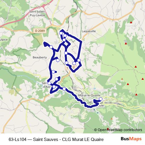 63-Ls104 bus Line Map