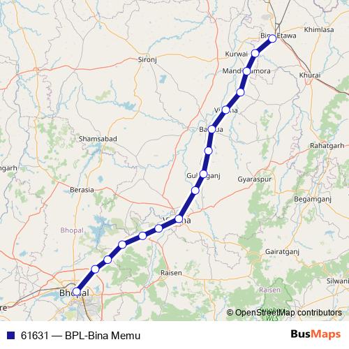 61631 rail Line Map