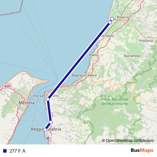 277 F A bus Line Map