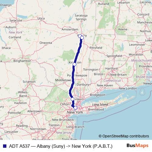 ADT A537 bus Line Map