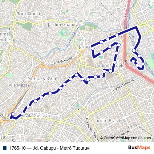 1765-10 bus Line Map