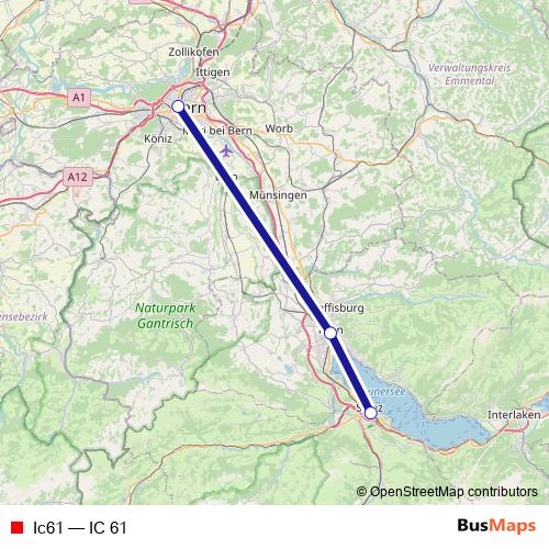 Ic61 rail Line Map