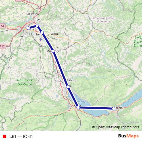 Ic61 rail Line Map