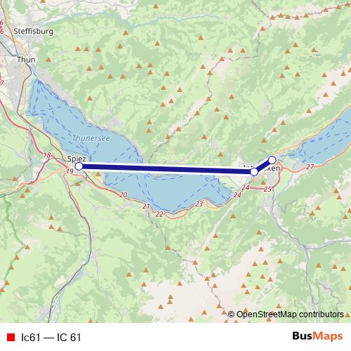 Ic61 rail Line Map