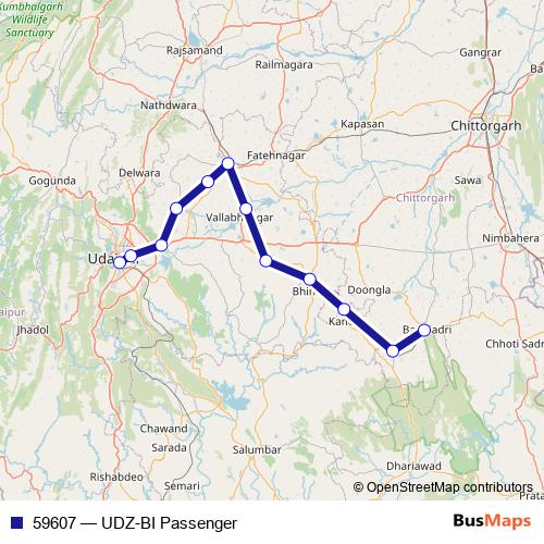 59607 rail Line Map