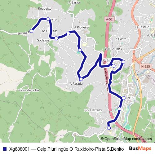 Xg688001 bus Line Map