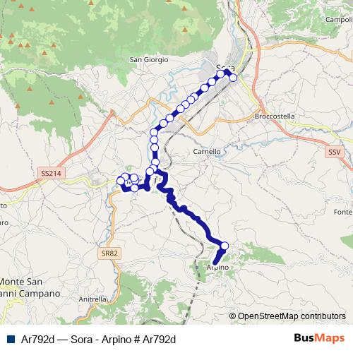 Ar792d bus Line Map