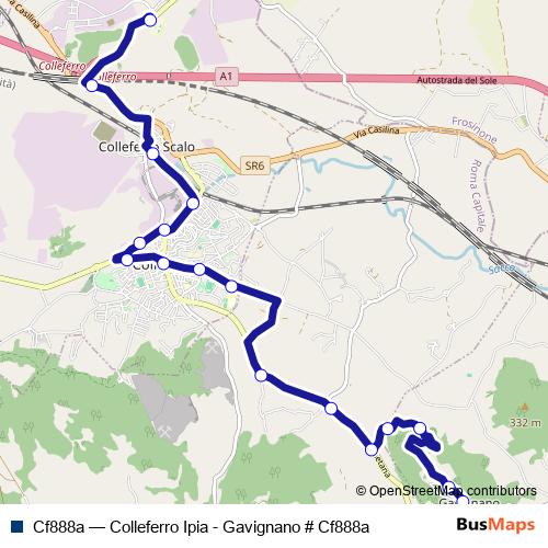 Cf888a bus Line Map