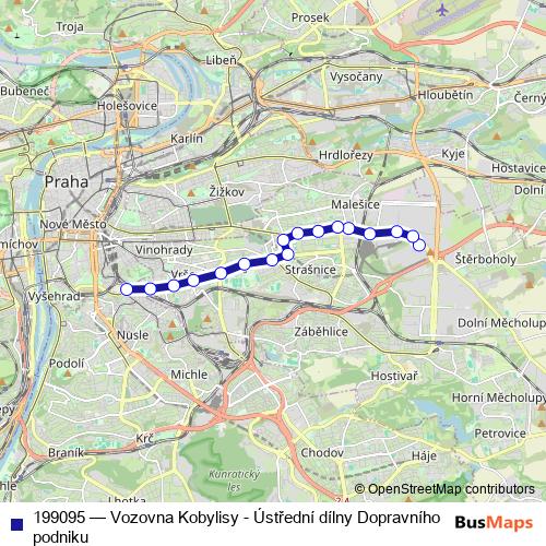 199095 tram Line Map