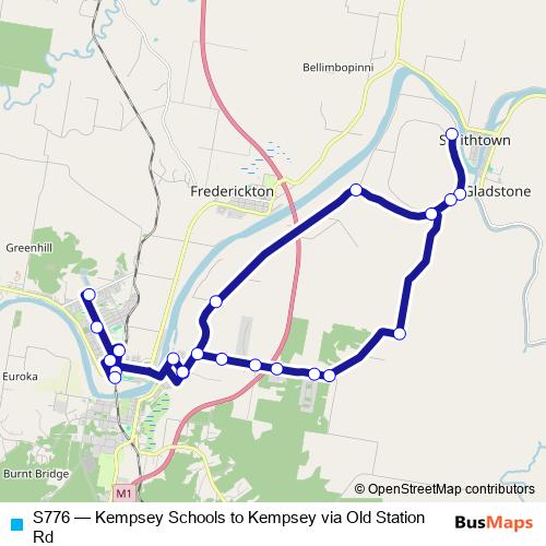 S776 bus Line Map