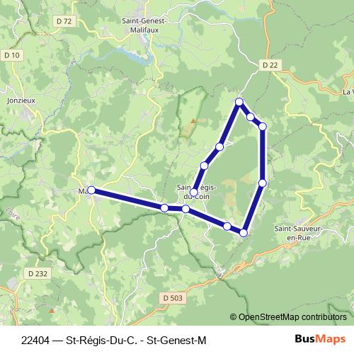 22404 bus Line Map