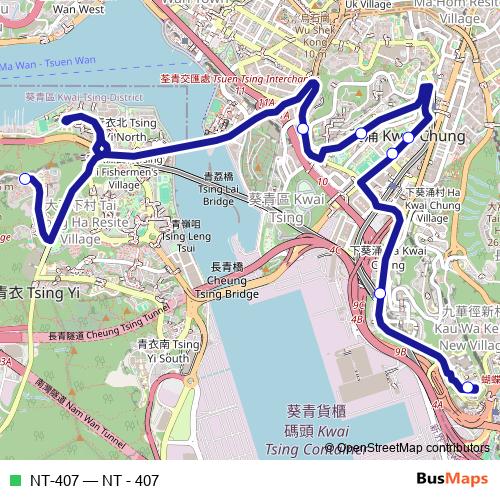 NT-407 bus Line Map