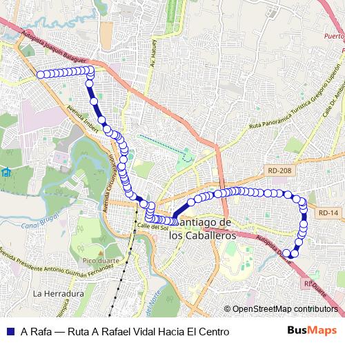 A Rafa bus Line Map