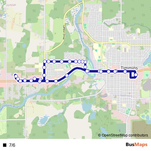 7/6 bus Line Map